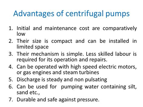 limitations of centrifugal pump|advantages of centrifugal pumps.